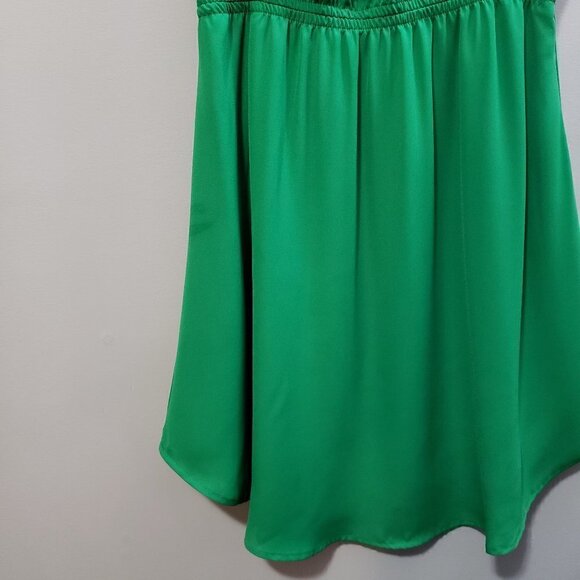 RW&Co. * Green Chiffon Ruffle Sleeve Dress * Sz XS - Picture 6 of 10